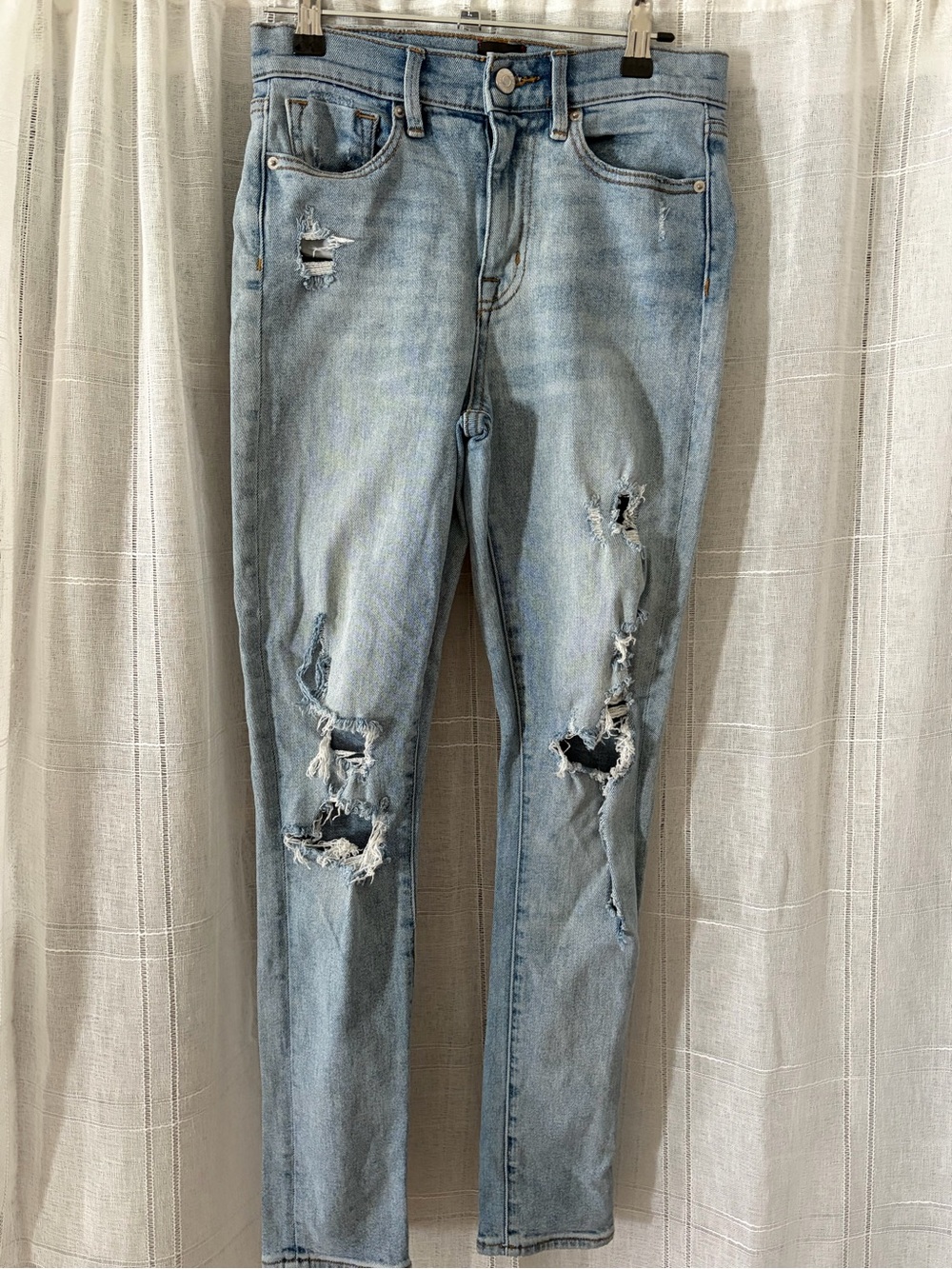 BDG Light Blue Distressed Skinny High Rise Jeans size 26